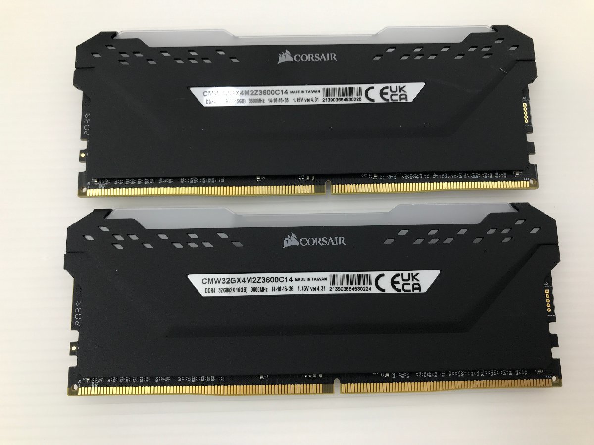 TAG 現状品 Corsair VENGEANCE RGB PRO DDR4 16GB×2枚 32GB 