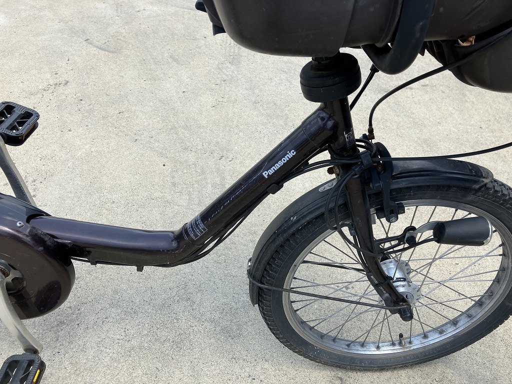 中古電動アシスト自転車 1円売切り！パナソニック N6 NR-FZ120D-SS