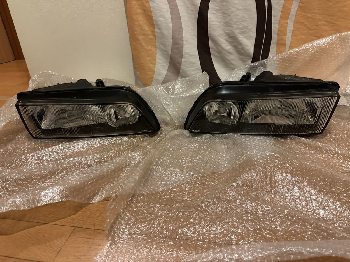 BNR32 純正角目ヘッドライト N1ヘッドライト 左右cruize製フォグ付き 