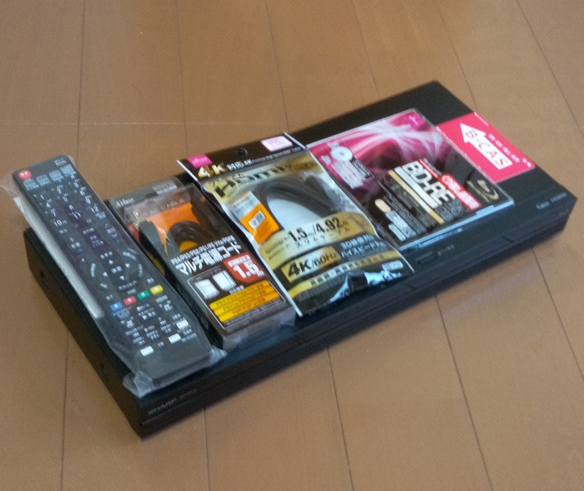 シャープAQUOSブルーレイレコーダー BD-NS520 2017年製 動作良好品