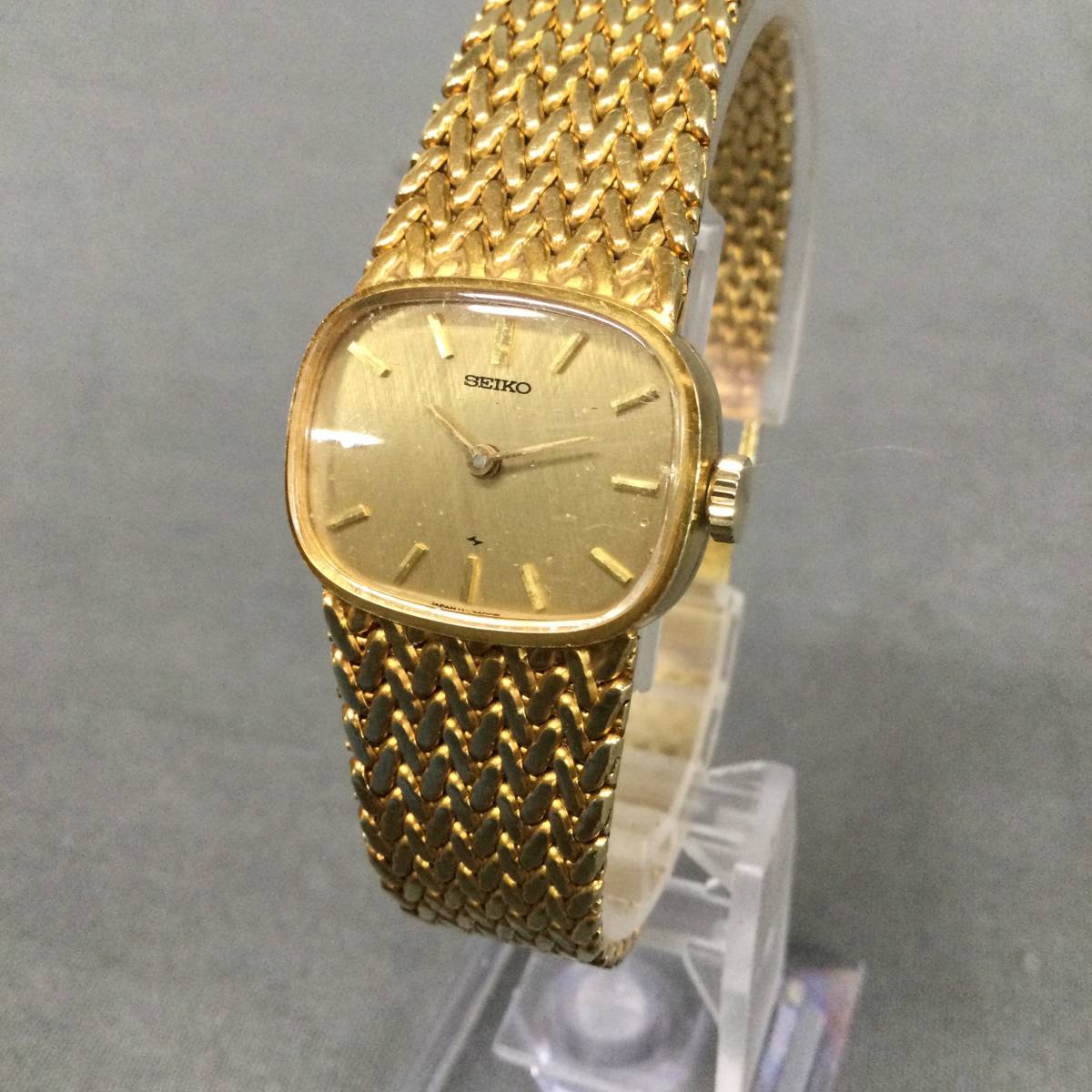 050727 26608 SEIKO セイコー 14K 腕時計重量45.4g ゴールドカラー レディース 非稼働品_
