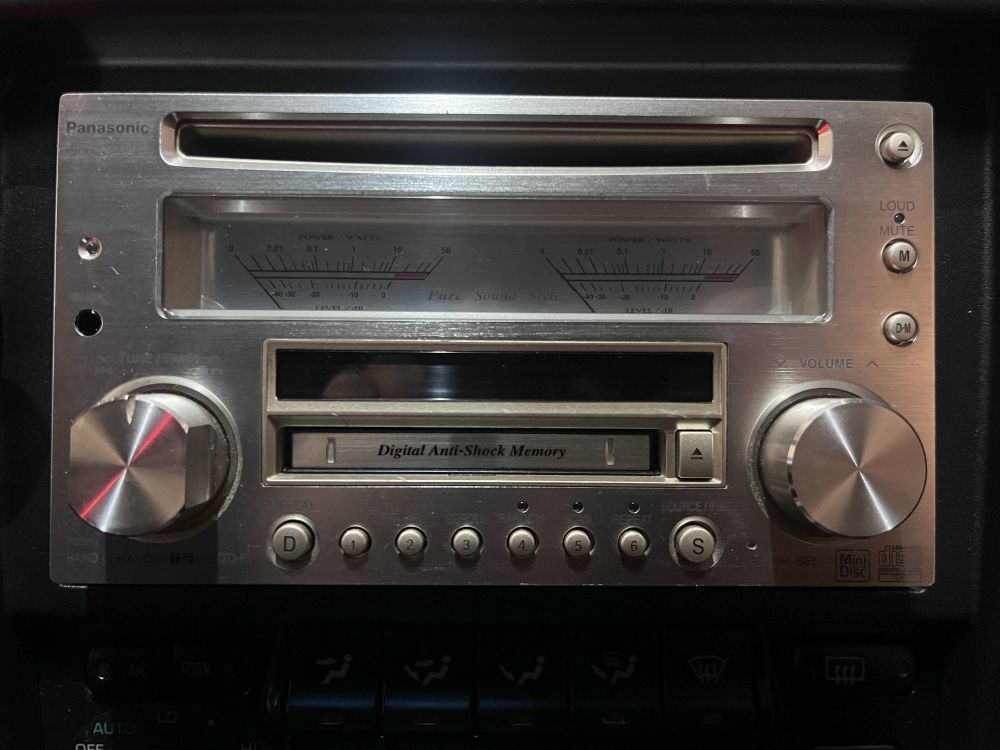 Panasonicカーオーディオ CQ-VX5500D [CDのみ動作(MD再生不可)] [現状 