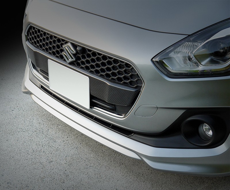 スイフト RS系用 グリルガーニッシュ・カーボン ZC13S ZC53S ZC43S