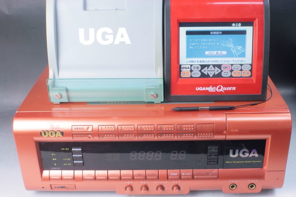 美品 エクシング JOYSOUND×UGA CS-02 ペアスピーカー カラオケ ①