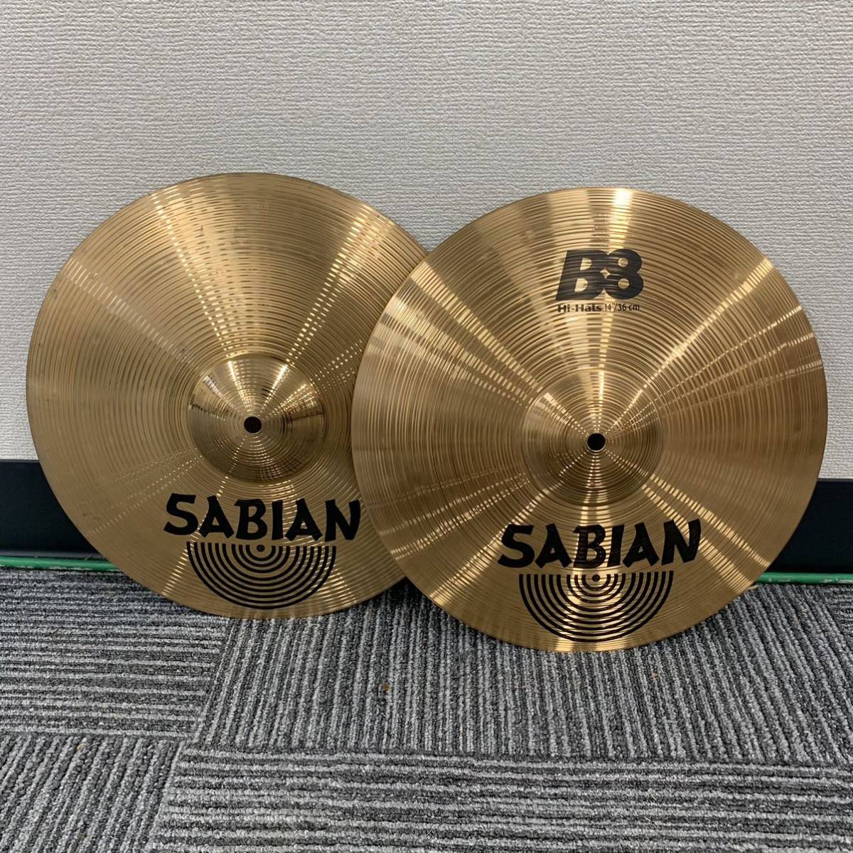 セイビアン B8 ハイハットシンバル トップ&ボトムのペアセット