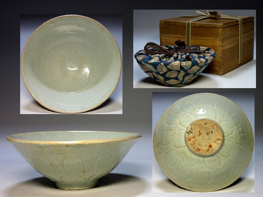 店舗在庫をネットで 【夢たま】蒐集家のウブ品！唐物 元代 青白磁草花