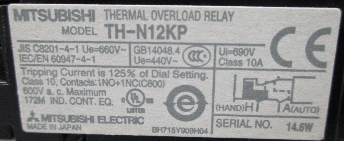 w 三菱電機 電磁接触器SD-Q11/SD-Q12 サーマルリレーTH-T18/TH-N12KP 