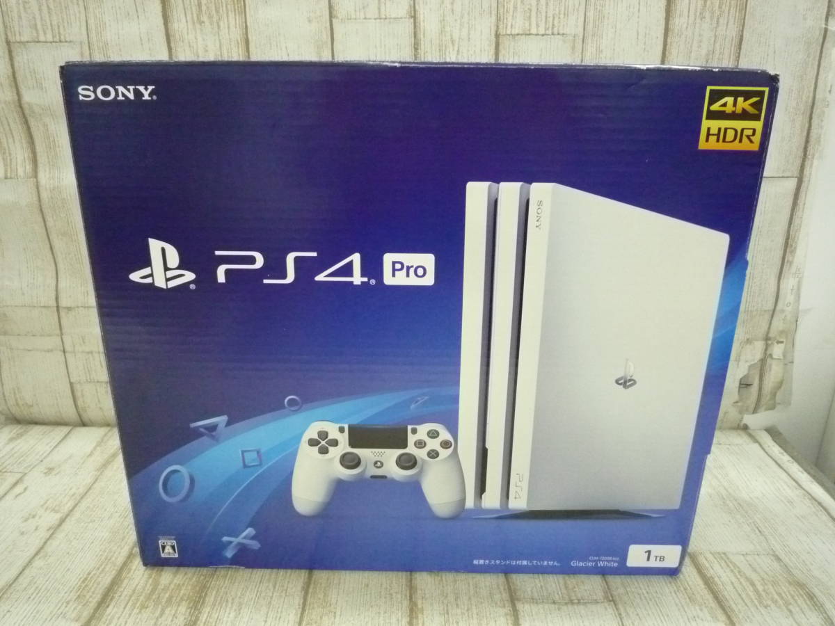 Ua7619-081♪【100】PS4 Pro 1TB CUH-7200 ホワイト Pro PlayStation