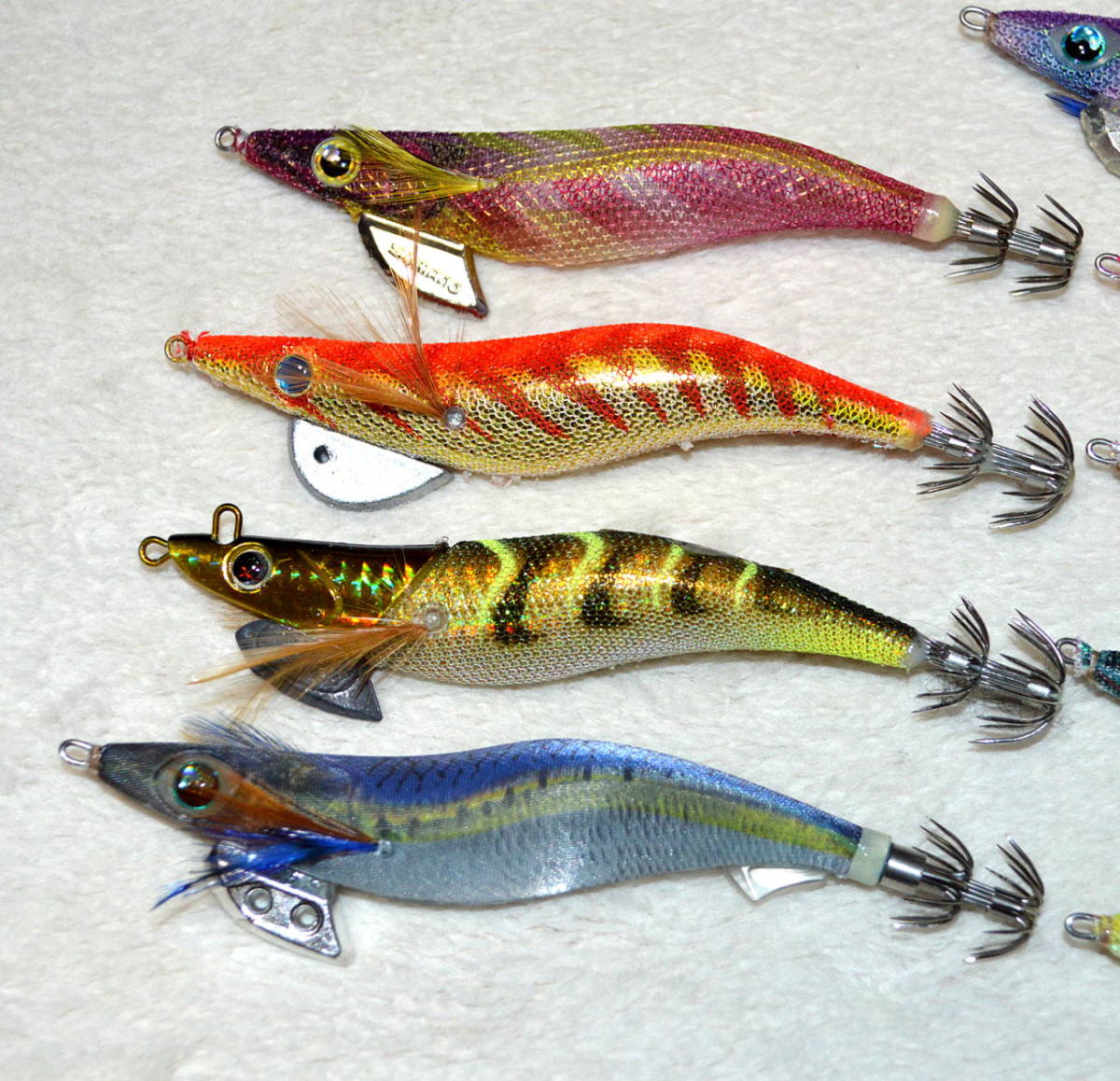 ☆エギ 餌木 3.5号 3号 計14点セット ヤマシタ エギ王 ネオンブライト フラッシュブーストなど ケース付き_3