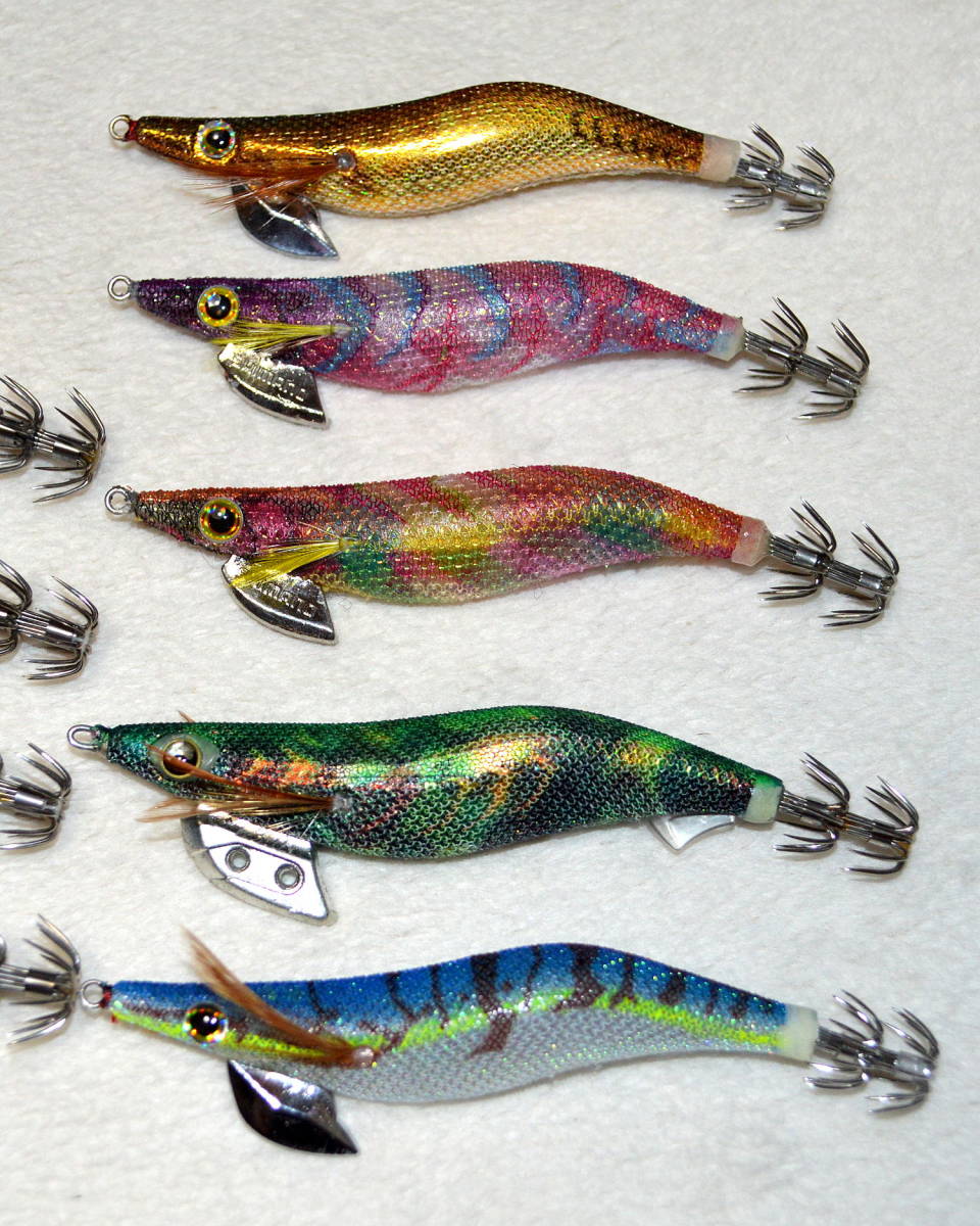 ☆エギ 餌木 3.5号 3号 計14点セット ヤマシタ エギ王 ネオンブライト フラッシュブーストなど ケース付き_5