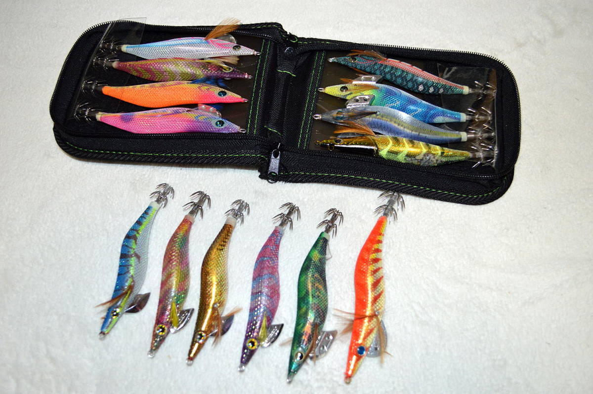 ☆エギ 餌木 3.5号 3号 計14点セット ヤマシタ エギ王 ネオンブライト フラッシュブーストなど ケース付き_6
