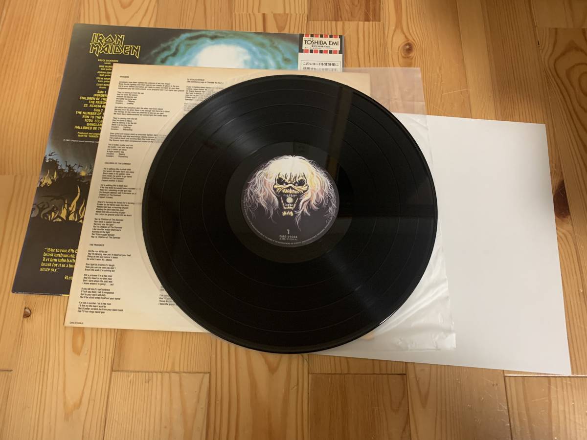 アイアンメイデン / 魔力の刻印 国内盤LPレコード 帯LP IRON MAIDEN