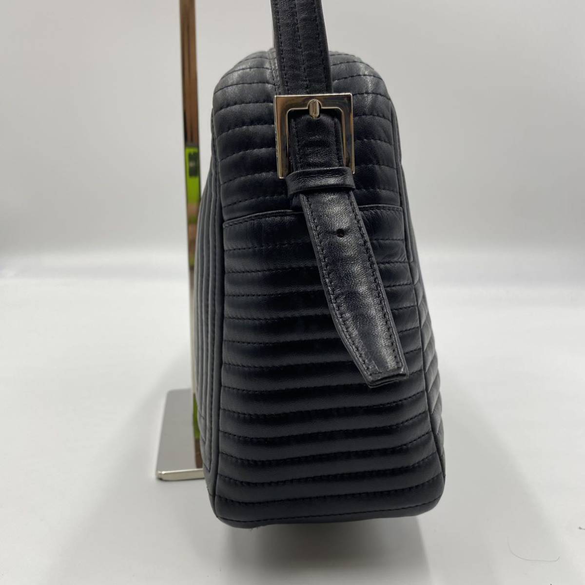 1円【美品】 バリー BALLY ダイヤ キルティング ショルダーバッグ 