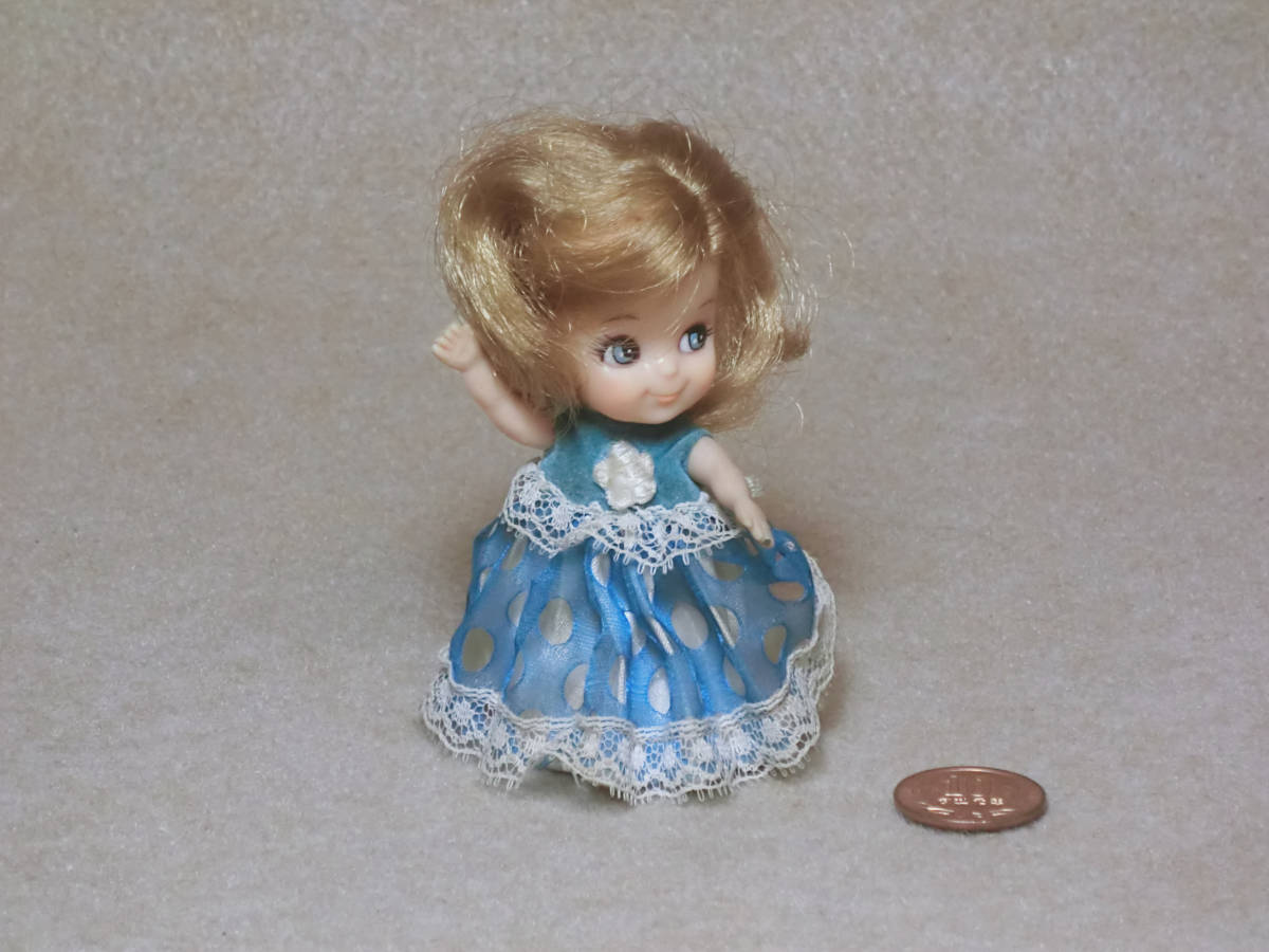 希少当時物ラビット旧 S301チエンヂワイヤーだとおもいます。 1969年発売 旧タカラ チビッ子メイツ チビッ子チーちゃん ミニ着せ替え