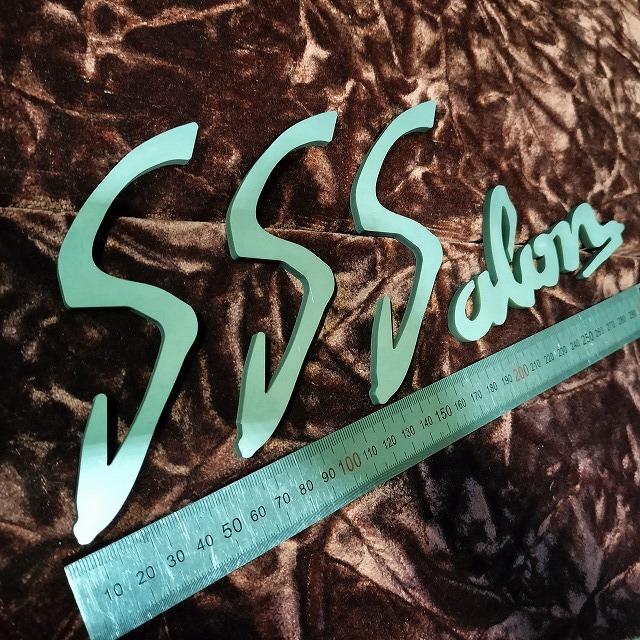 SSSalon（大）ステンレス製エンブレム sssalon様確認用