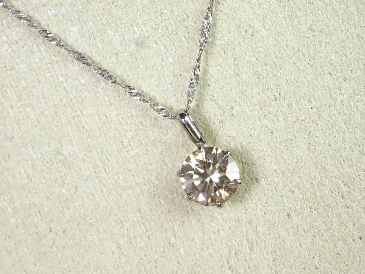 プラチナ ネックレス 天然ダイヤモンド 0,10ct ダイヤ pt999 純 