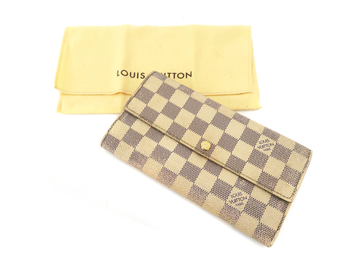 美品　ルイヴィトン　ダミエ ポルトフォイユ サラ 長財布 ダミエ 長財布 LOUIS VUITTON ルイヴィトン ポルトフォイユ サラ