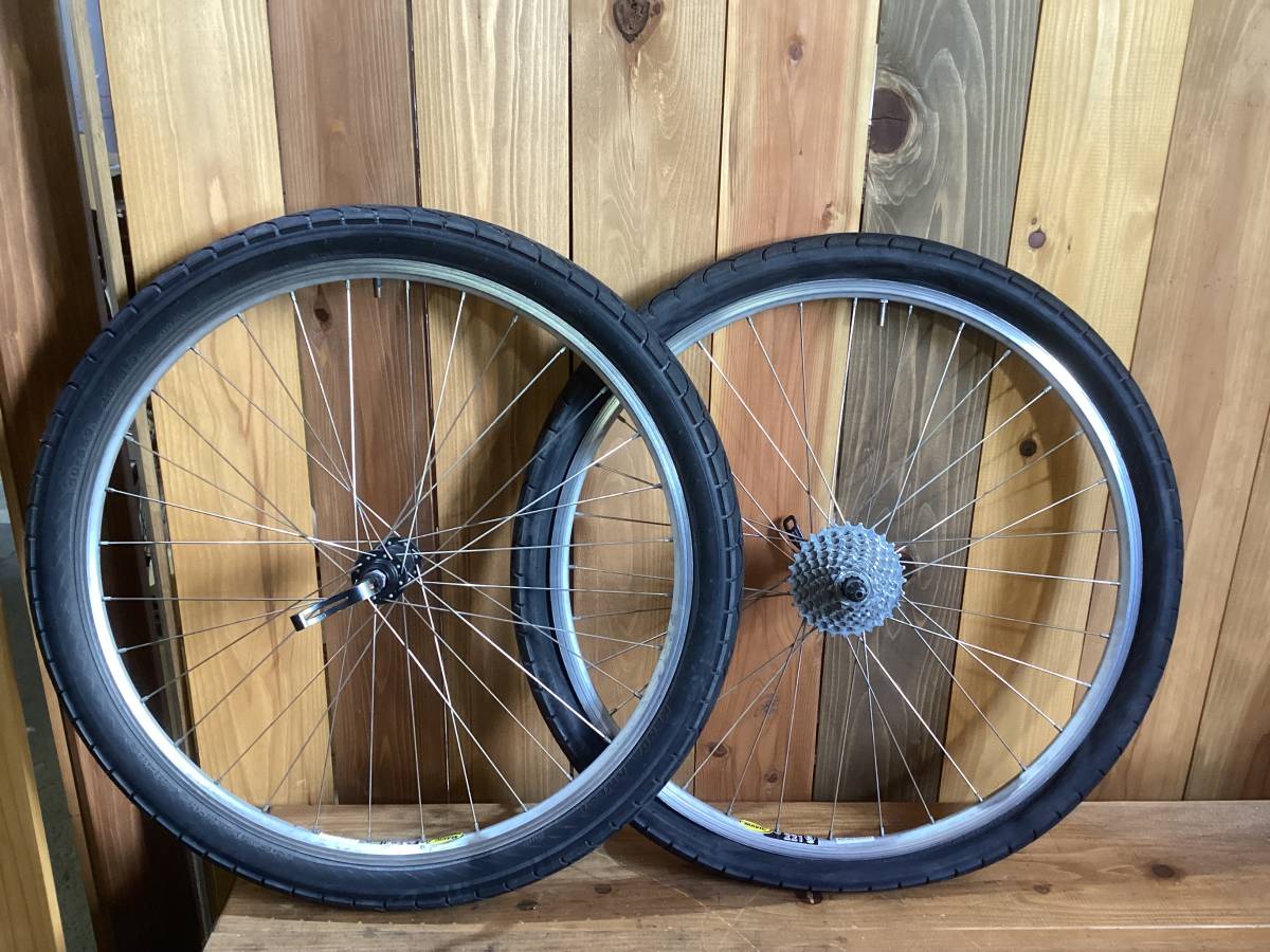 MAVIC 221 リム 26インチ ホイール 前後セット 中古 ハブ DEORE LX