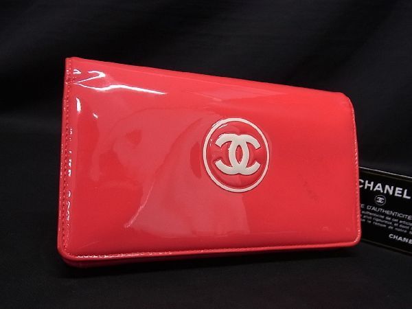 1円 □美品□ CHANEL シャネル ココマーク パテントレザー 二 1円 □美品□ CHANEL シャネル ココマーク パテントレザー 二