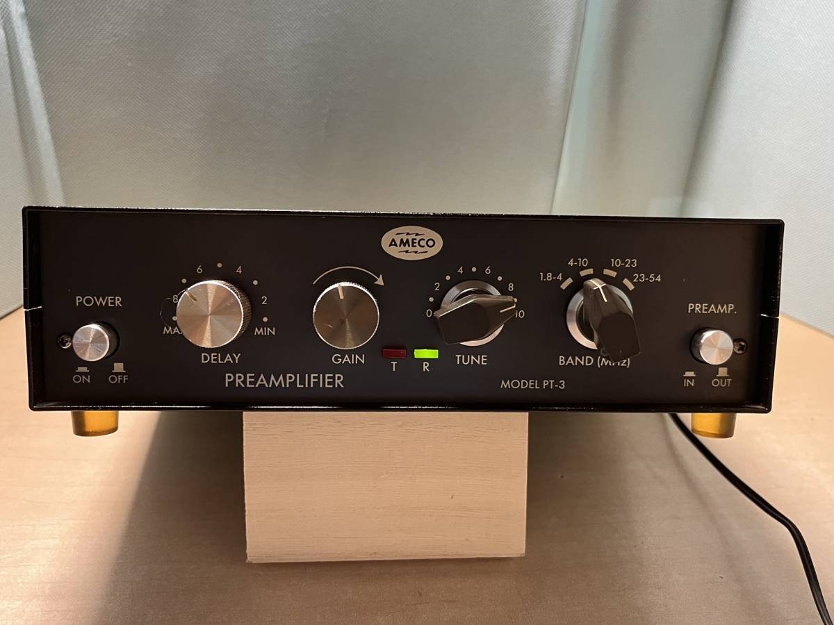 AMECO　PT-３　キャリコン付きプリアンプ（1.8Mhz～54Mhz）ジャンクです