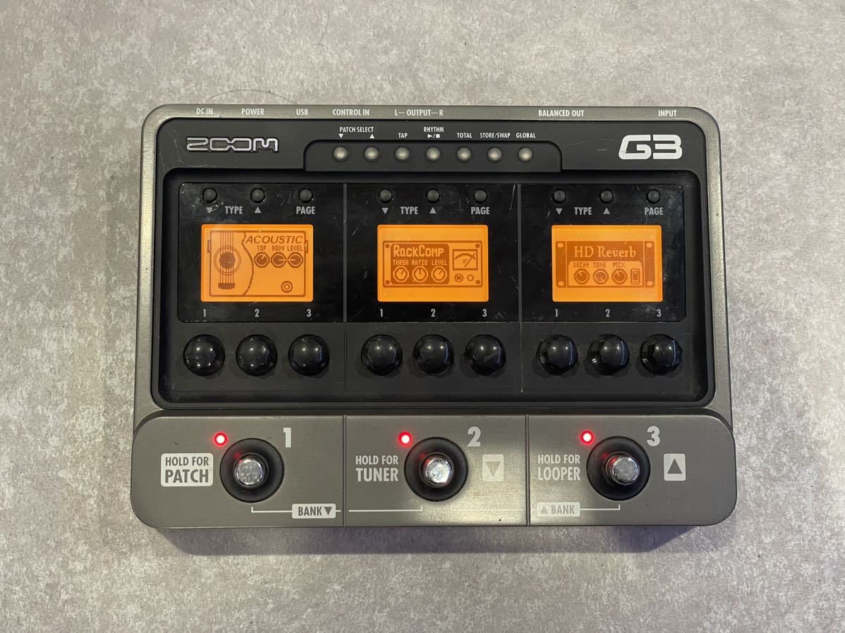 ZOOM マルチエフェクター アンプシミュレーター G3 単三電池 Effects