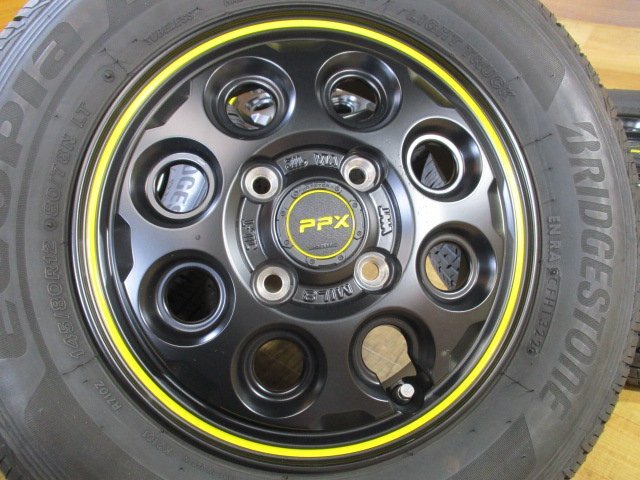 綺麗 バリ山 2022年 軽バン 軽トラ AME PPX MIL:8 ホイール タイヤ 4本 