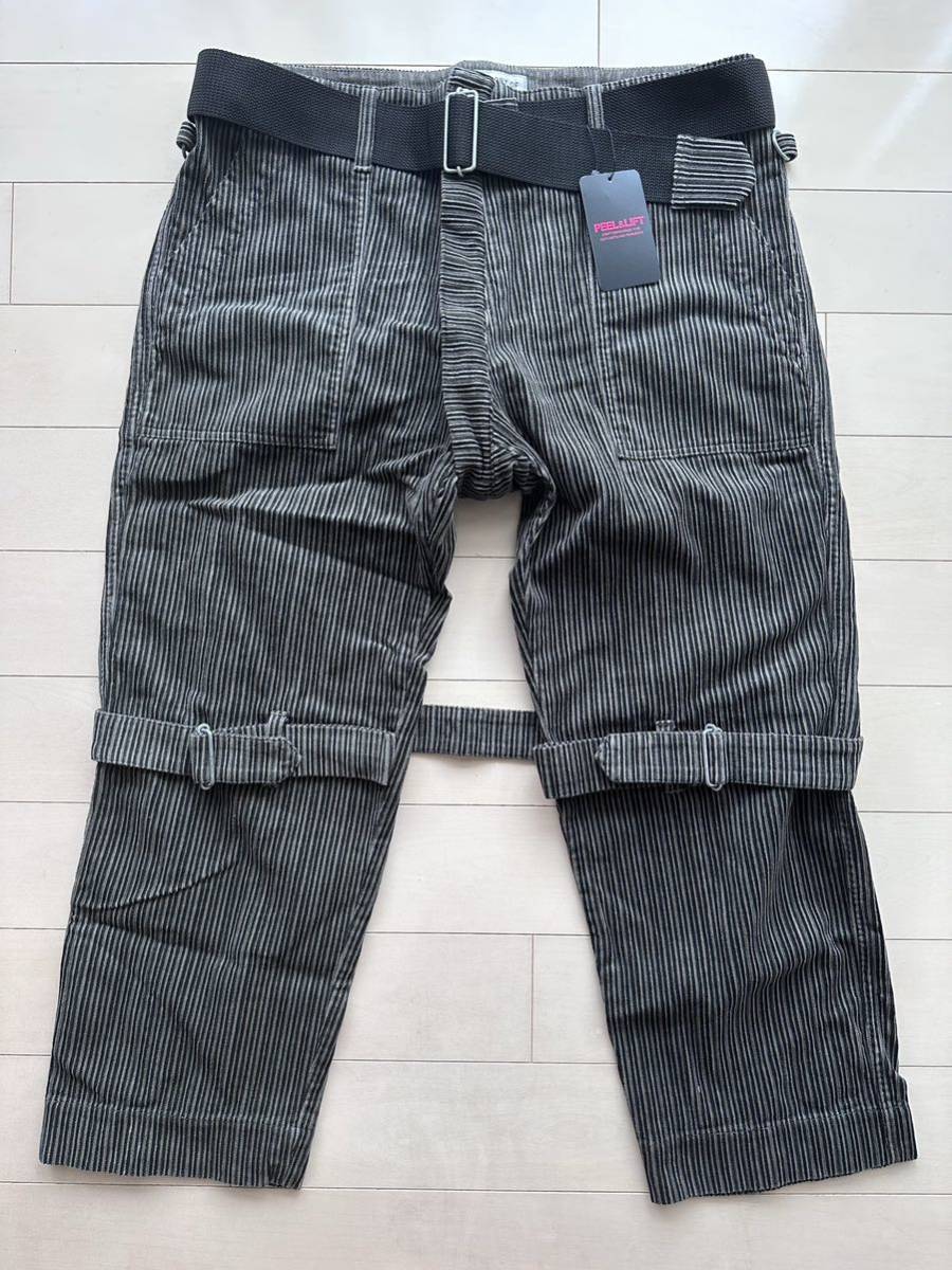 PEEL & LIFT bondage trousers modern ピール アンド リフト peel&lift サイズL 未使用品 ボンテージ PANTSパンツ コーデュロイ グレー