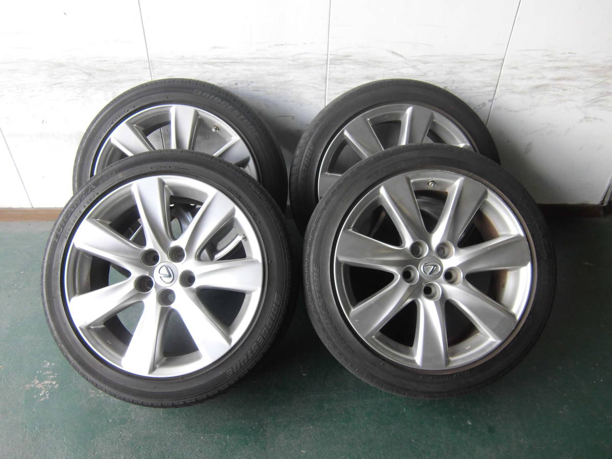 レクサス　LS　純正19インチAW　4本タイヤ付きSET