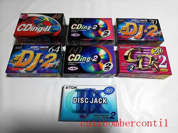 カセットテープ TDK ハイポジ 日本製 計14巻 CDing・2 DJ・2 CD'S2 DISC