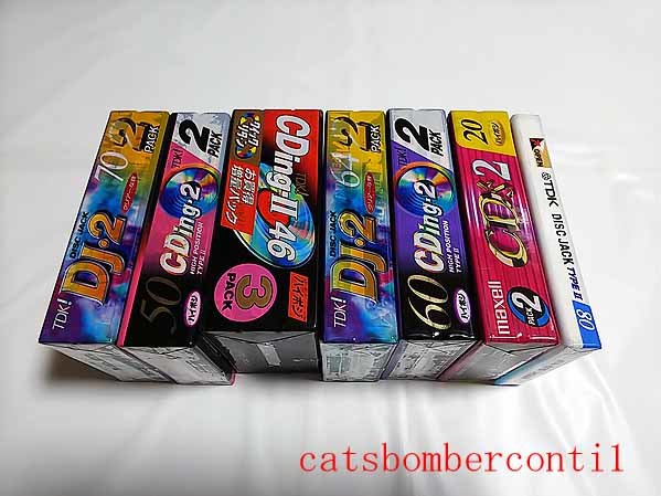 カセットテープ TDK ハイポジ 日本製 計14巻 CDing・2 DJ・2 CD'S2 DISC