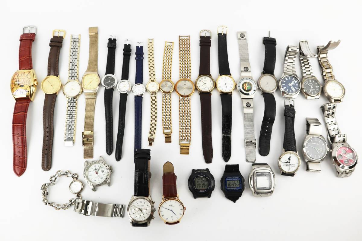 SEIKO quartz 腕時計　５点まとめ 1円スタート 時計 まとめ売り セイコー セイコー5 シチズン ポール