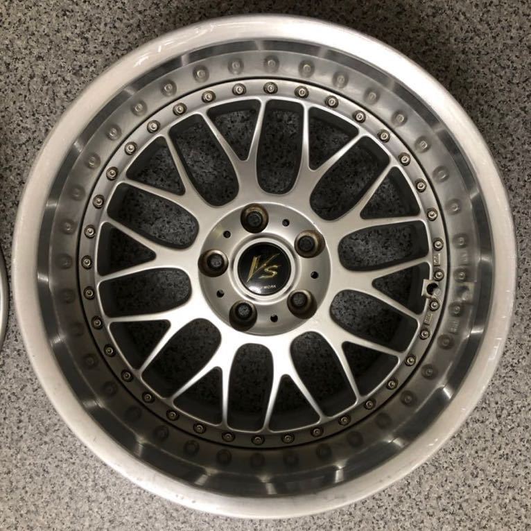 当時物 WORK VS-XX 17inch/10.5j-20 5穴 114.3 VS XX 深リム 17インチ