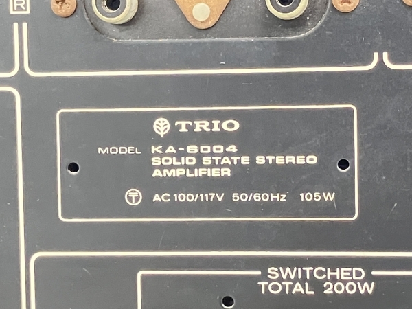 TRIO KA-6004 プリメイン アンプ ジャンク K7890157 TRIO トリオ