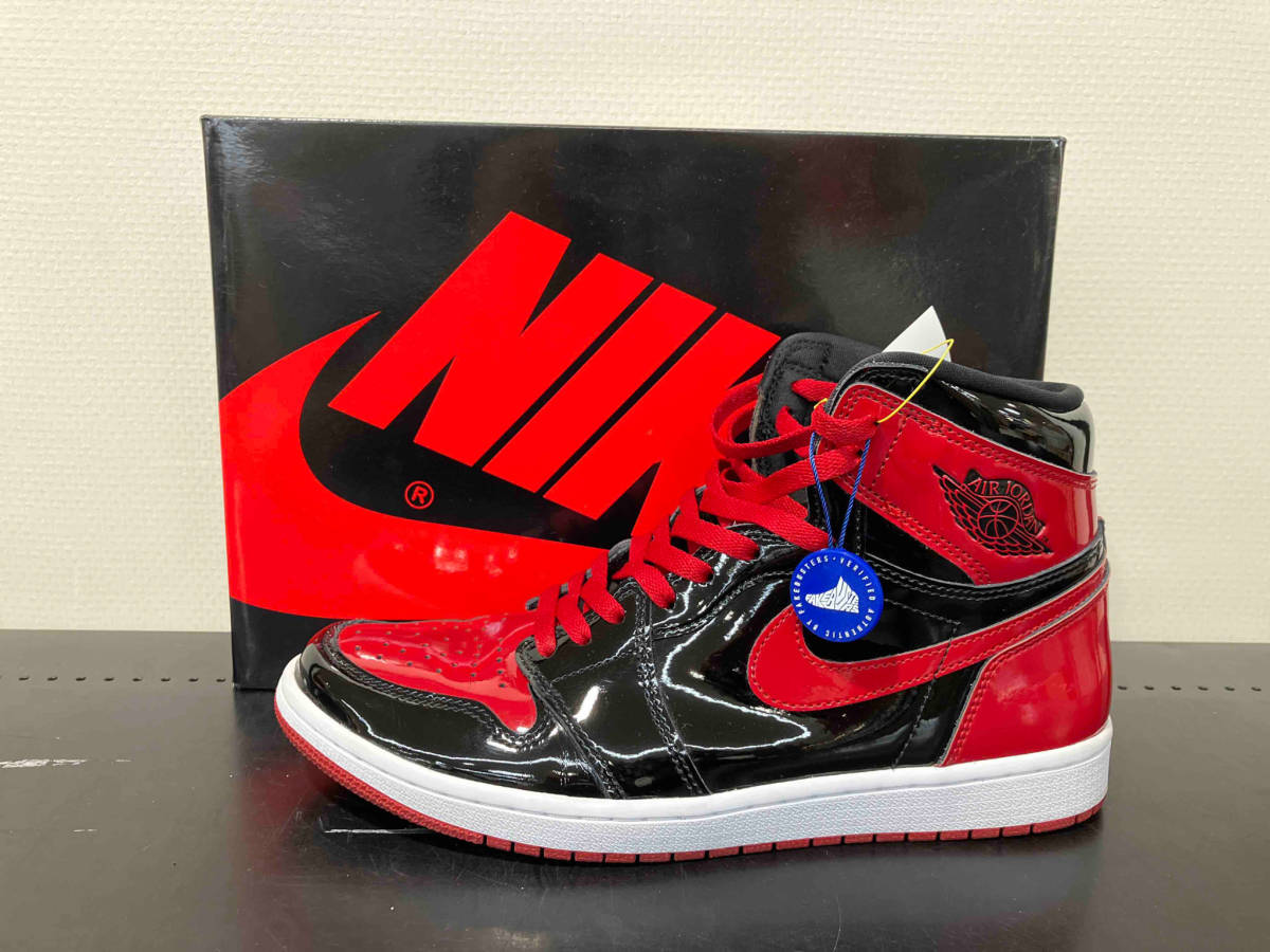 NIKE AIR JORDAN 1 High OG Patent Bred スニーカー 555088-063 ナイキ  