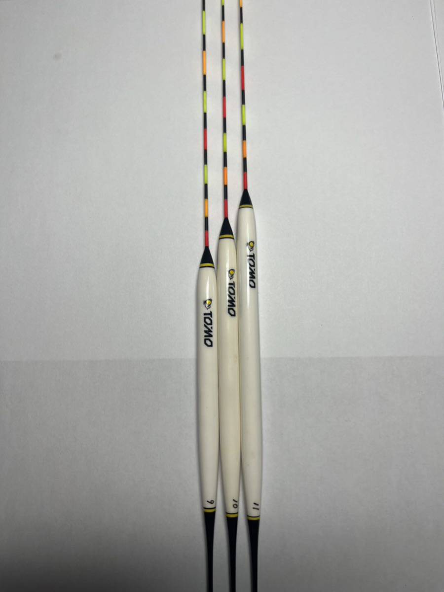 へら浮き TOMO C3 9〜11、3本セット ヘラ浮き 一志 忠相(ヘラブナ竿  