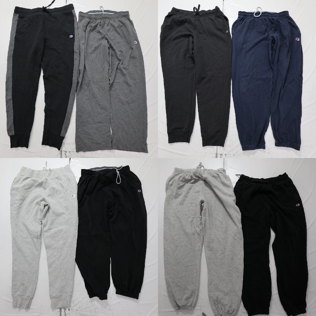 高品質，定番人気 チャンピオン スウェットパンツ set ロゴ入り 黒 他 メンズXL 8枚セット まとめ売り 古着卸 1円スタート 最落なし MP3533(パンツ、スラックス)｜売買されたオークション情報、yahooの商品情報を 男性用