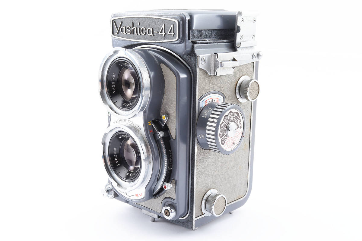 極上美品】 完動品 ヤシカ Yashica-44 Yashikor 60mm F3.5 元箱付き #