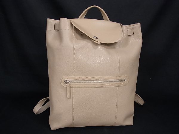 1円 □極美品□ LONGCHAMP ロンシャン レザー リュックサック バック 
