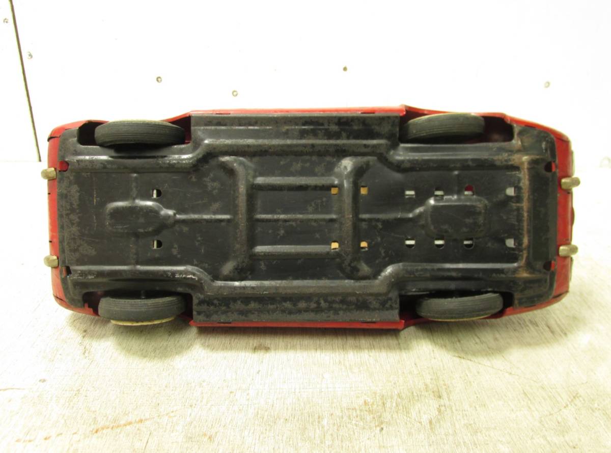 79「昭和レトロ ATC アサヒ玩具 トヨタスポーツ800 ブリキ ミニカー 赤