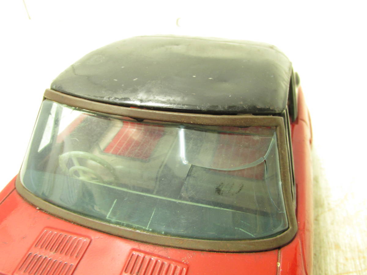 79「昭和レトロ ATC アサヒ玩具 トヨタスポーツ800 ブリキ ミニカー 赤