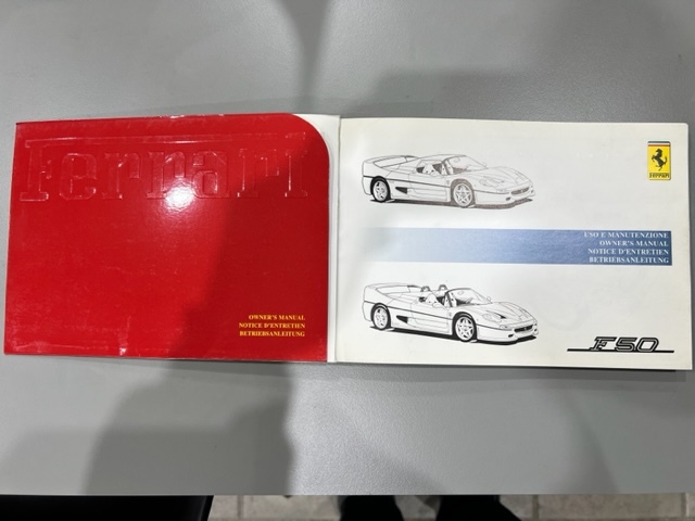 フェラーリ FERRARI F50 オーナーズマニュアル ヨーロッパ物