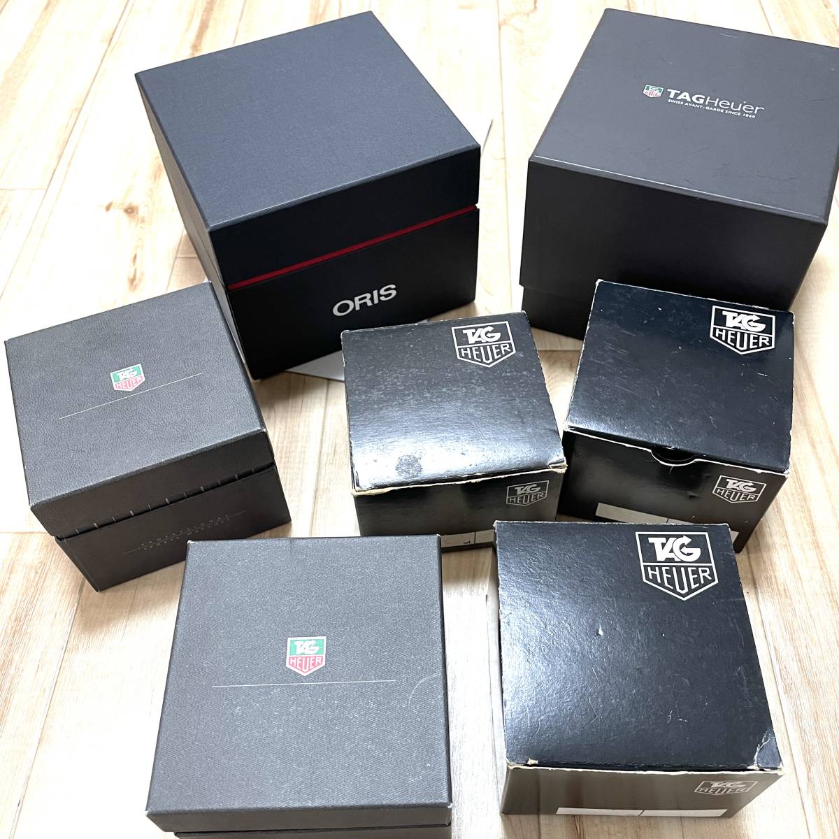 【1円スタート】 TAG HEUER / ORIS ブランド 腕時計 空箱 冊子 7点 まとめ セット 化粧箱 保証書 取扱説明書 外箱 タグホイヤー オリス