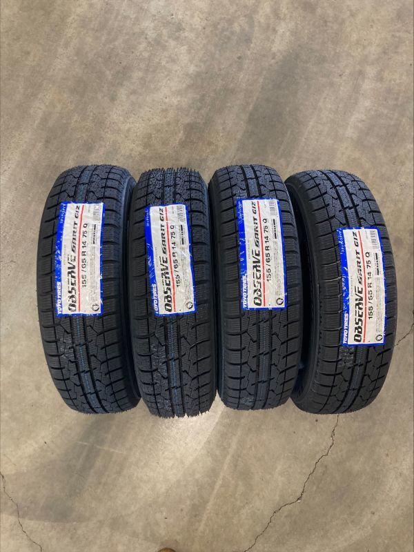 送料税込み 4本 トーヨー TOYO OBSERVE GARIT GIZ 155/65R14 75Q 新品