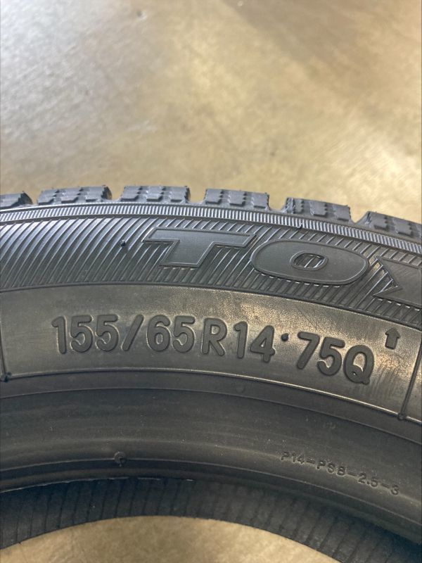 §送料税込み 4本 トーヨー TOYO OBSERVE GARIT GIZ 155/65R14 75Q 新品2023年製 スタッドレス 155/65-14 冬用 スズキ ワゴンR/スペーシア