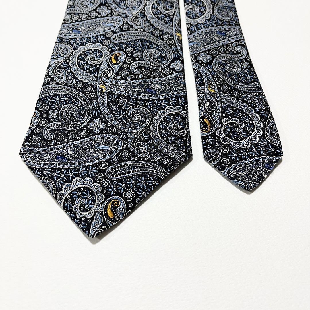 極美品】ETRO エトロ ネクタイ ペイズリー柄 ジャカード織 イタリア製 