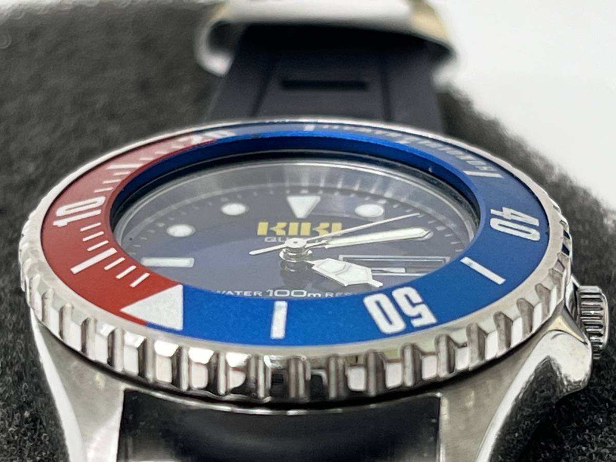 M13 SEIKO 品 ALBA Y643-030A KIKI ペプシ 100m ダイバー クォーツ 
