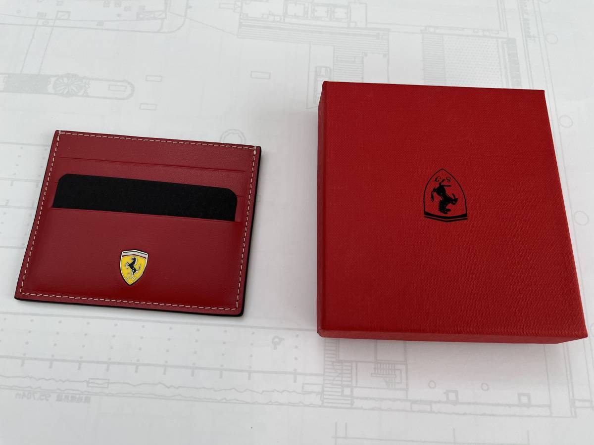 ノベルティ カードケース フェラーリ ネームタグ Ferrari レザー