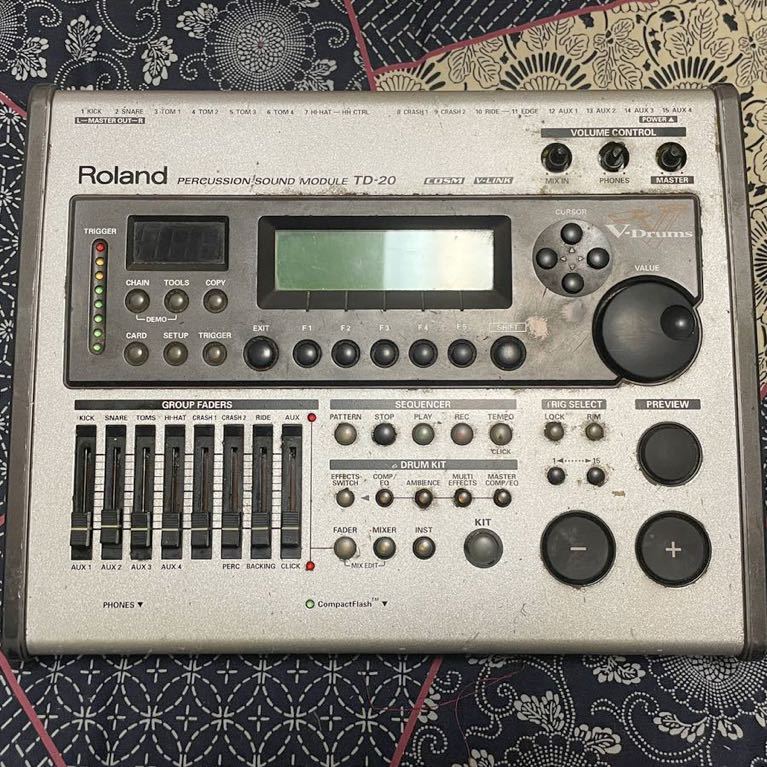 ジャンク Roland V-Drums TD-20 ローランド 電子ドラム 音源モジュール