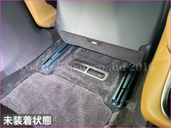 ロゴ無し☆クラウン22系 & LS50系適合 メタリックブラック リアアンダー吹出口保護プレート2p◇ARS220/AZSH2#/GWS224/B/S/G/G LS500h LS500_5