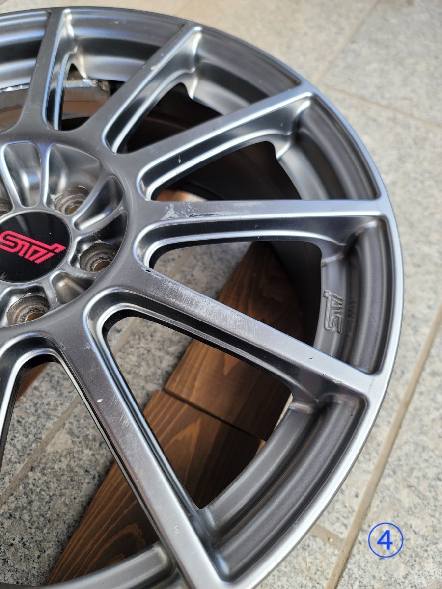スバル STI 18インチ アルミホイール4本セット ENKEI 中古品 18インチ